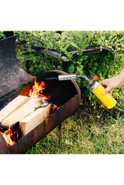 Depolife Kaynakcı Pürmüz 1300 derece alev gazlı Torch alev tabancası Prinç Tamirci Kaynak Başlığı 2 çeşit - 3