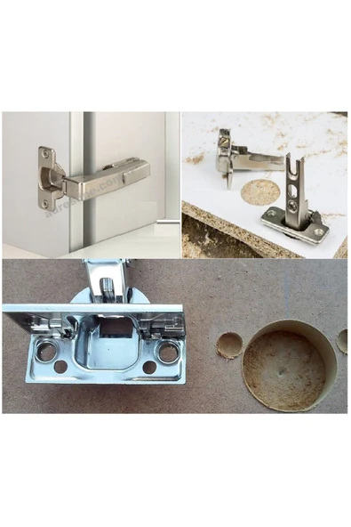 Depolife Menteşe yuvası Mumluk Açma Freze Matkap Uç Seti Kutulu 15 20 25 30 35 mm 5 Parça Panç Seti - 5
