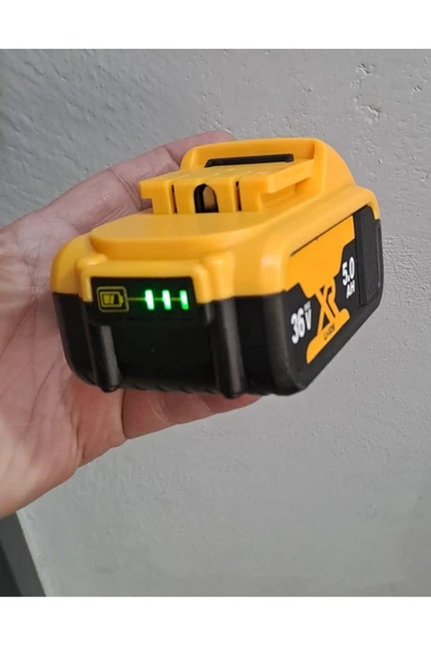 Depolife Şarjlı Matkap Için Yedek Batarya 18v 21v 36v Volt Şarjlı Makine Aküsü 10lu 18650 pil grubu 5.0 Amper - 5