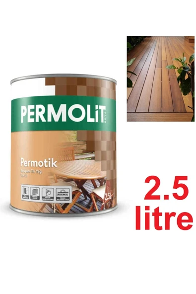 Depolife Ahşap Koruyucu Tik Yağı Teak Oil Protect 2.5 L Koruyucu Renksiz iroko Maun Gül tik Ahşap Koruyucu