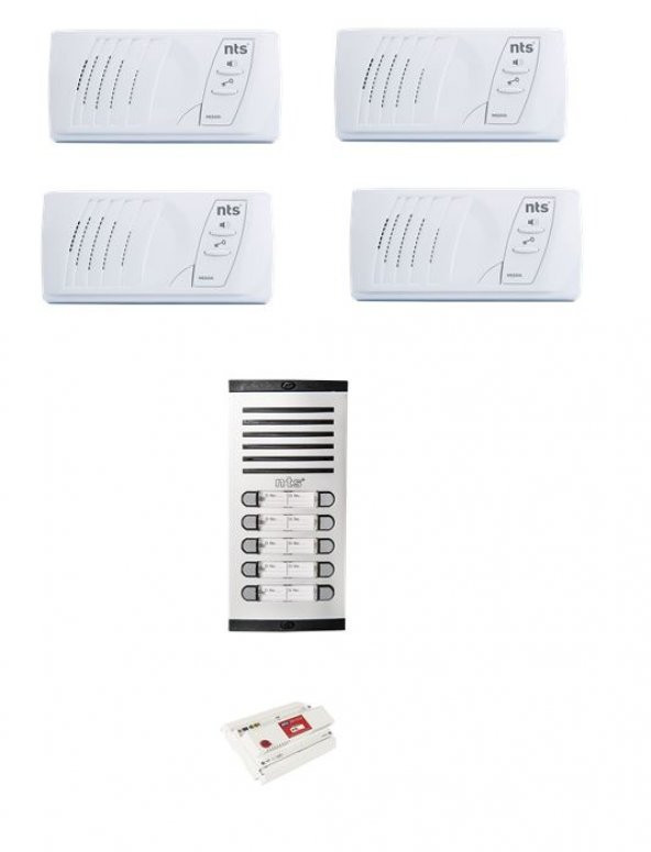 NTS DİAFON SESLİ DÖRT DAİRE İÇİN VİLLA KİT SET KOMPLE - 1