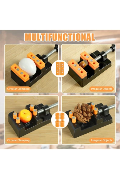 Depolife Boncuk Tesbih Mengenesi Alüminyum El Mengenesi Kıskaç Mengene Montajlı Aparatlı Hassas Megene - 3