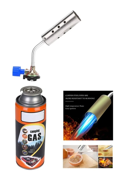 Depolife Şaloma Gaz Pürmüz Başlığı Tamirci Kaynakcı Pürmüz Kafası torch başlık yüksek alev çakmak Şalama - 1