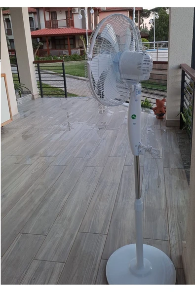 Depolife Ayaklı Beyaz Vantilatör 55 Wat 5 Pervane Sessiz Simit Ayaklı Sağ Sol Dönme Fonksiyonlu 55w - 7