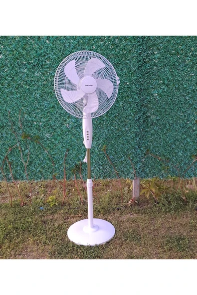 Depolife Ayaklı Beyaz Vantilatör 55 Wat 5 Pervane Sessiz Simit Ayaklı Sağ Sol Dönme Fonksiyonlu 55w - 3