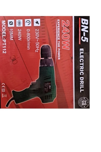 BANCO Elektrikli Kablulu Matkap tork ayarlı Ayarlı Sağ sol dönme vidalama 240w Sökme Takma 10mm Darbesiz - 3