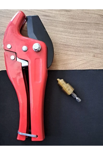 Depolife Sıhhi Tesisatçı Boru Kesme Makası PPRC Plastik Su Borusu Tamir Aparatı Delme Onarma Havşa Raybama - 3
