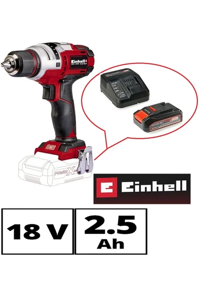 Depolife Einhell Batarya ve Şarj Cihazı Seti Einhel Yedek Pil Yedek akü 18v 2,5Ah - 2