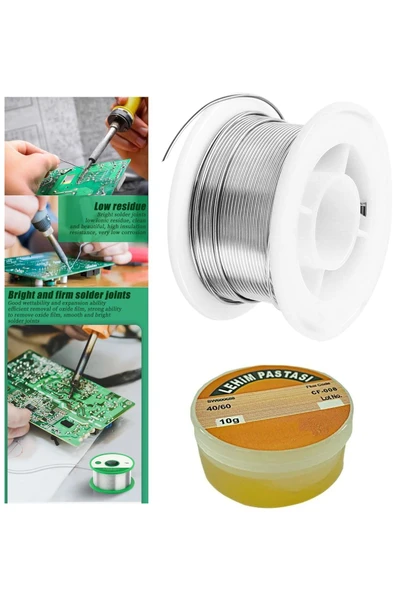 Depolife 60w Kalem Havya Sehpası Makaralı Lehim Pastası Gargaburun Elektronikci Lehim Pompası zımpara Seti - 4