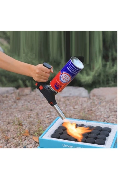 Depolife Tabanca Pürmüz Kafası Yüksek Alevli Torch Kafa 1500 Derce yüksek Alev Saplı çakmak Kamp gazı uyumlu - 2