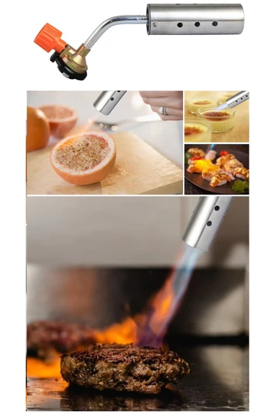 Depolife Kaynakcı Pürmüz 1300 derece alev gazlı Torch alev tabancası Prinç Tamirci Kaynak Başlığı 2 çeşit - 6