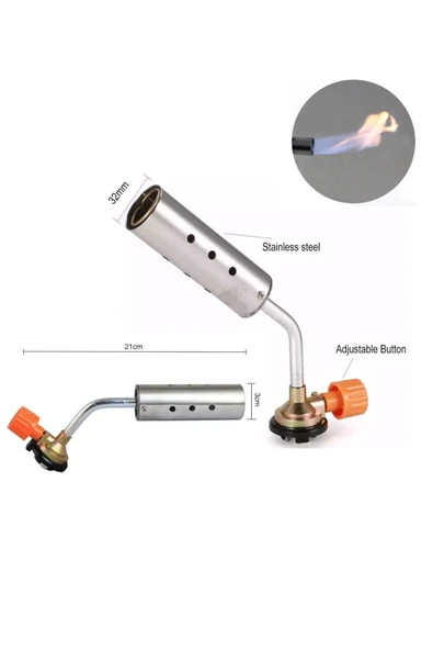 Depolife Şömine Yakma Yüksek Alevli Pürmüz Torch Yakma Barbekü Odun Kömür Tutuşturma Tabancası - 5
