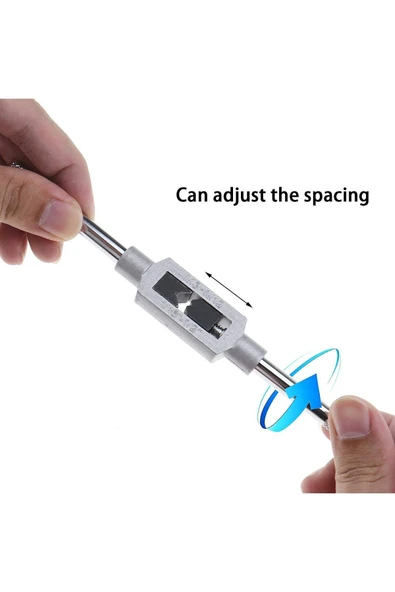 Depolife Klavuz Kolu M1-m8 Klavuz uç tutucu M3-m12 Helis Klavuz kol Takma Tornacı Ayarlı Kelebek Mengene