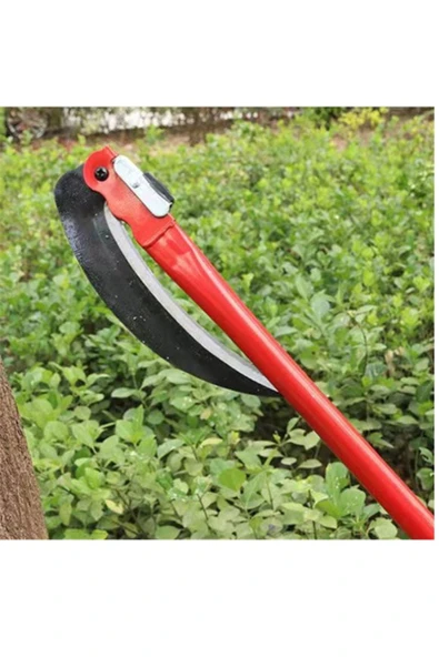Depolife Katlanır Tırpan Ot Çalı Kesme dal Budama Orak - 4