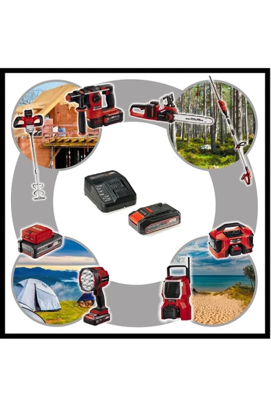 Depolife Einhell Batarya ve Şarj Cihazı Seti Einhel Yedek Pil Yedek akü 18v 2,5Ah - 3