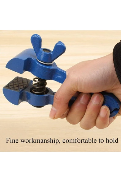 Depolife Yaylı döküm mengene 50mm El mengenesi Mini düz pense Kaydırmaz Çeneli