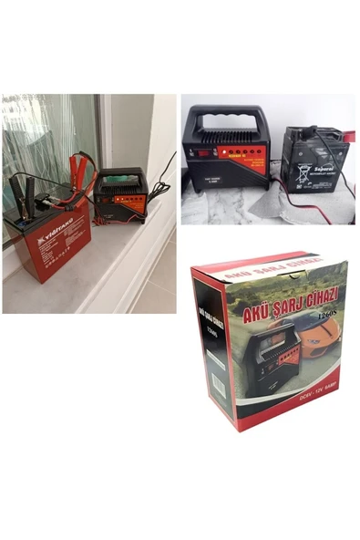 Depolife Araba Motosiklet Tekne Aküleri Akülü çocuk araçları için 6 volt ve 12 Volt Akü Şarj Cihazı Korumalı - 4