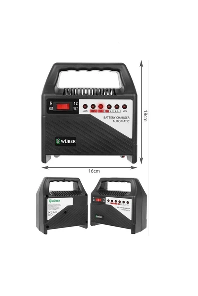 Backer Wüber 6-12v Akü Şarj Cihazı 17 Amper - 2