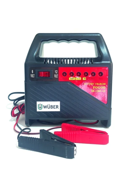 wüber Akü Şarj Cihazı 6-12 Volt 12 Amper - 1
