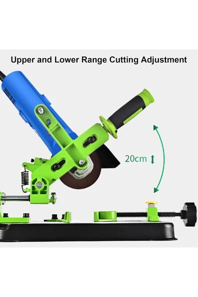 Depolife Açılı Kesme Avç Taşlama Standı 115/125mm Taşlama Sehpası Tezgahı Mengeneli Kayar Mil kızaklı - 2