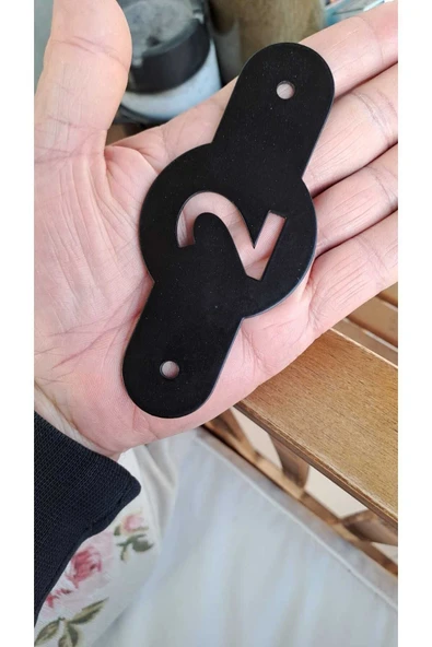 Depolife Kapı Duvar İsimliği Metal Kapı Önü Numarası  1-9 numara Siyah Daire ofis Kapı numarası Rakam Şablon - 2