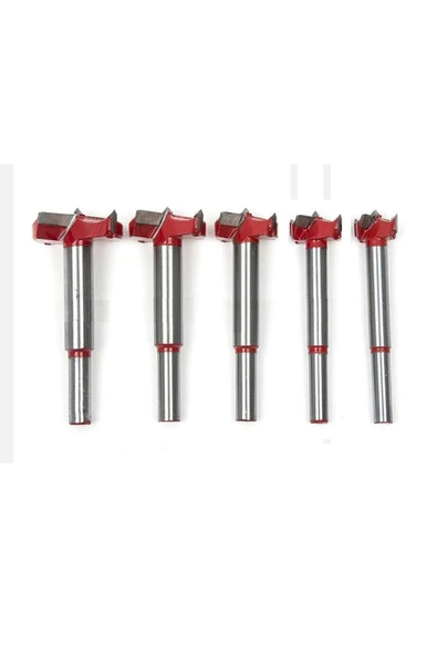 Depolife 5 Parça Menteşe Yeri Mumluk Açma Freze Matkap Uç Kutulu 15 20 25 30 35 Mm Menteşe Açma Panç - 6