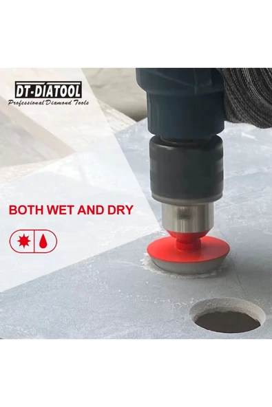 Depolife Mermer Fayans Granit Delik Genişletme Pahlama Parlatma Eğeleme Için Elmaslı Pah Freze Ucu 70mm Taşla - 6