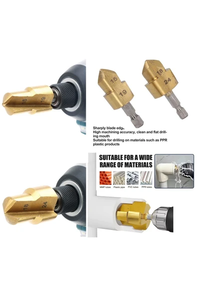 Depolife Su Borusu Tamir Paftası Plastik Boru Kesici Makas Kaynak Birleştirme Genişletme Tesisatcı Alet Seti - 5