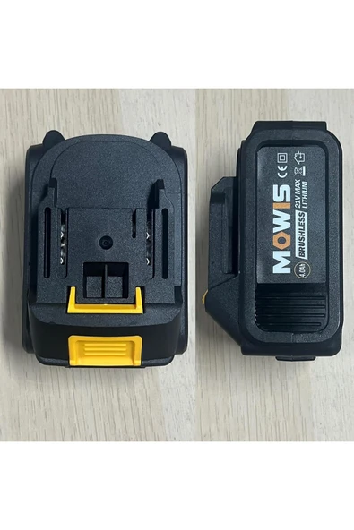 Depolife Akülü darbeli matkap için 21 V 4,0 Ah lityum iyon yedek akü 10 pilli güçlü Batarya - 4