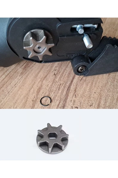 Depolife Şarjlı akülü Zincirli Testere için 1/4 Zincir dişlisi Yedek Parça Ahşap kesme Makinesi zincir dişli - 4