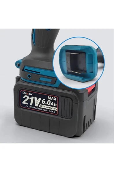 Depolife Şarjlı Matkap Için Yedek Batarya Üniversal 5 Pilli 12 Volt 14v 18v 20v 48v 58v Li-on Pil Şarj - 4