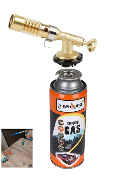 Depolife Şaloma Gaz Pürmüz Başlığı Tamirci Pürmüz Kafası torch başlık yüksek alev Kaynak çakmağı çakmak gazı - 6