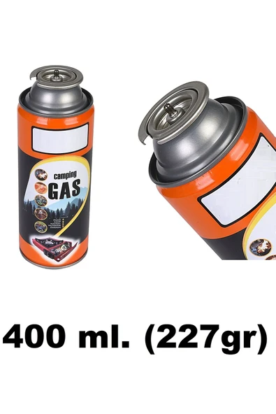 Depolife Çakmaklı Metal Pürmüz Kafası Kamp Gazı Seti Piknik Kamp Mangal Mutfak için 400ml Gaz ve Başlık - 3