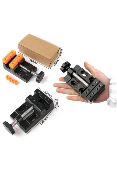 Depolife Boncuk Tesbih Mengenesi Alüminyum El Mengenesi Kıskaç Mengene Montajlı Aparatlı Hassas Megene - 5