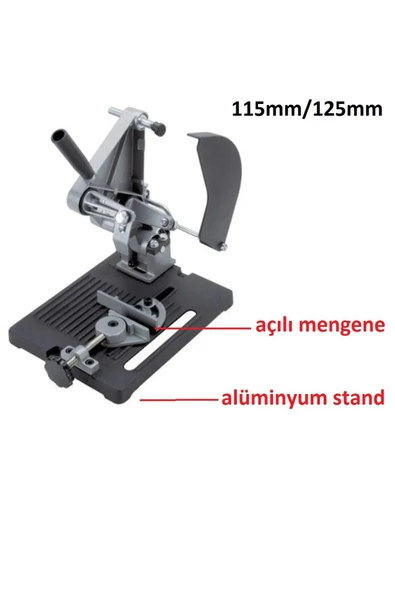 Depolife Açılı Kesme ve Taşlama Standı Avuç Taşlama Tezgahı Sehpası 115-125mm alüminyum stand - 2