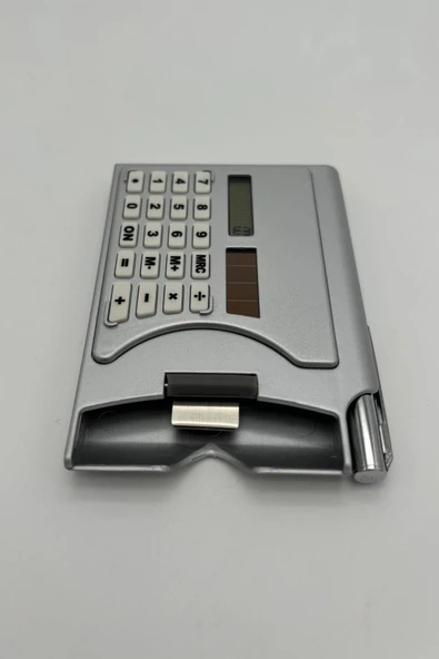 Depolife 20 Adet Taşınabilir Hesap Makinesi Güneş Enerjili Kartvizitlik Tükenmez Kalem Cep Tipi Calculator - 3