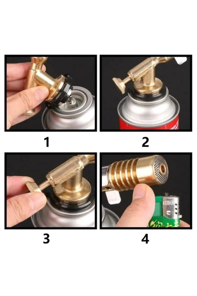 Depolife Şaloma Gaz Pürmüz Başlığı Tamirci Pürmüz Kafası torch başlık yüksek alev Kaynak çakmağı çakmak gazı - 5