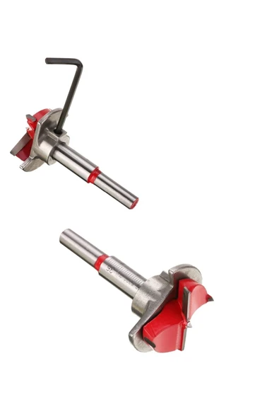 Depolife Ahşap Freze Ucu 25mm Panç Karot Stoperli Matkap Yuvarlak Açma Bıçağı Derinlik Ayarlı Panc Bıçak ürün görseli