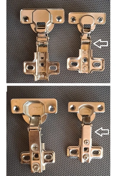 Depolife Küçük Tas Menteşe Mini Tas Menteşe Sürerek Düz 38/7,5 - Resim 6