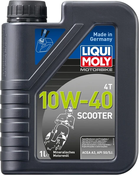 Liqui Moly Motosiklet Yağı 4T SAE 10W-40 1 LTScooter ürün görseli