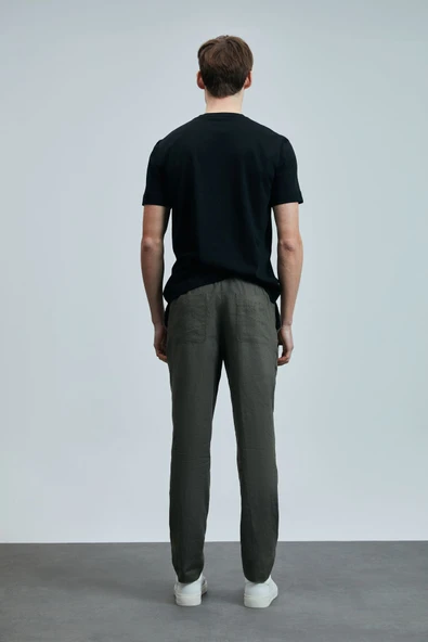 Lufian Minimalist Yuvarlak Yaka Kısa Kol Erkek T-Shirt - Günlük Stil - 4