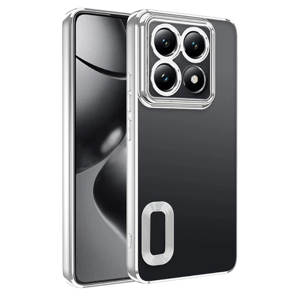 Xiaomi 14T Pro Kılıf Kamera Korumalı Logo Gösteren Zore Omega Kapak - 7