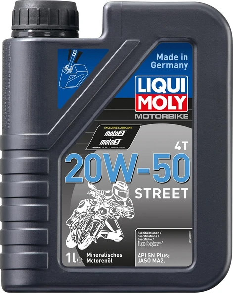 Liqui Moly 20W50 Sokak Sentetik Teknolojisi Motor Yağı (1 Litre) (LM001) ürün görseli