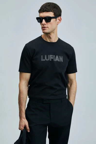 Lufian Minimalist Oversize Yuvarlak Yaka Kısa Kol Erkek T-Shirt