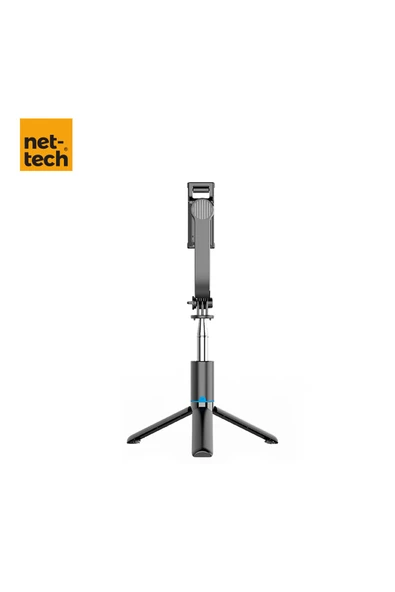 Nettech Nt-mt06 Taşınabilir Selfie Çubuk Bluetooth Selfie Çubuğu - Siyah - 2