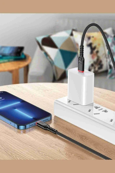 Hoco X59 Victory 1M 20W Type-C to Lightning PD Hızlı Şarj Kablosu - Resim 3