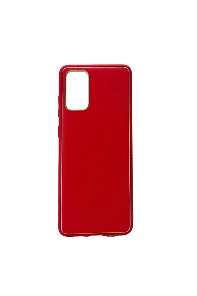 Nettech Samsung Galaxy S20 Ultra Uyumlu Coco Leather Seri Arka Koruma Kılıf - Kırmızı