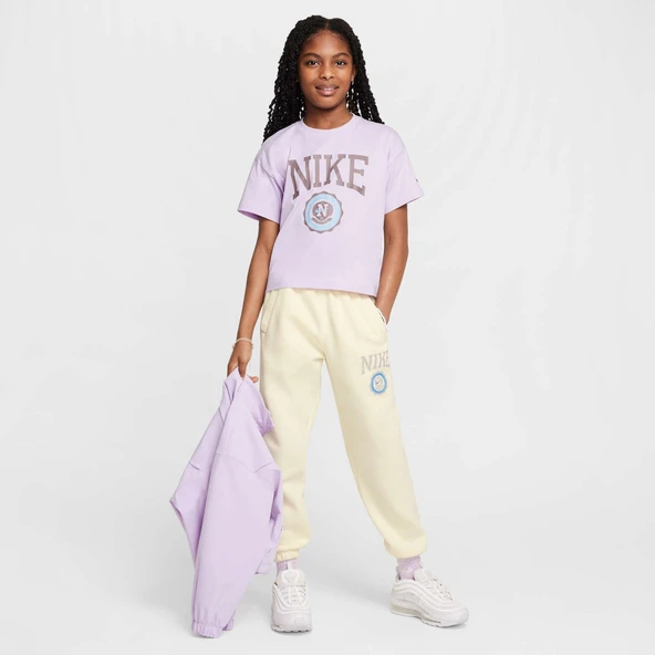 Nike HM6303 537 NSW TEE Graphic Kız Çocuk T-shirt - 6