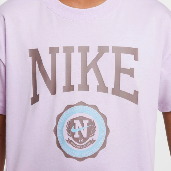 Nike HM6303 537 NSW TEE Graphic Kız Çocuk T-shirt - 4
