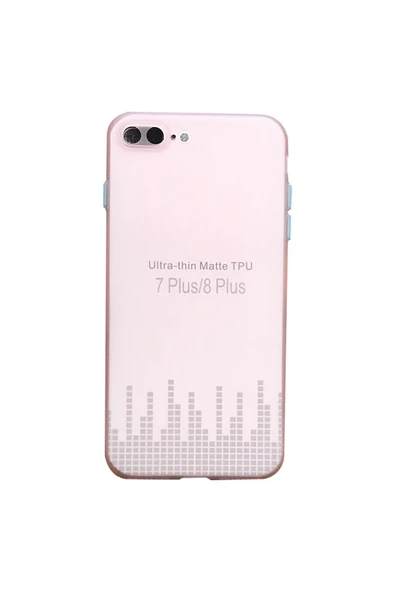Nettech İphone 7 Plus Uyumlu Ultra Slim Arka Koruma Kılıf - Pembe - 1